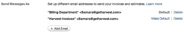 Multiple Send Message As Addresses