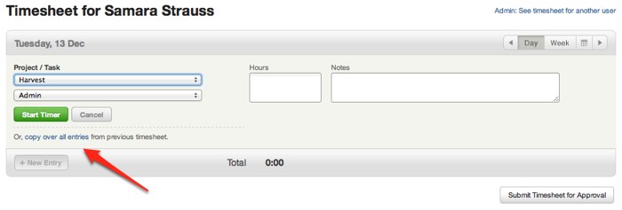 Timesheet Duplication Timesheet Duplication